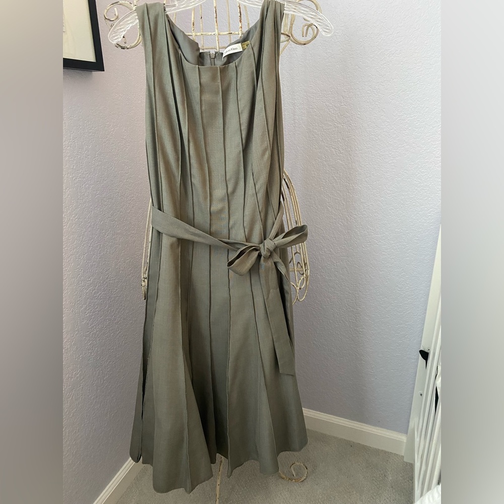 Calvin Klein pleated shift dress